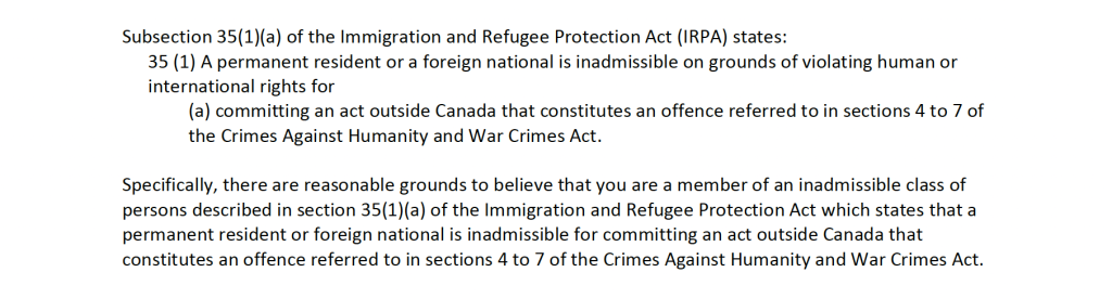 Section 35(1)(a)